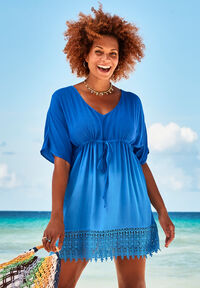 Hooded Terry Swim Cover Up