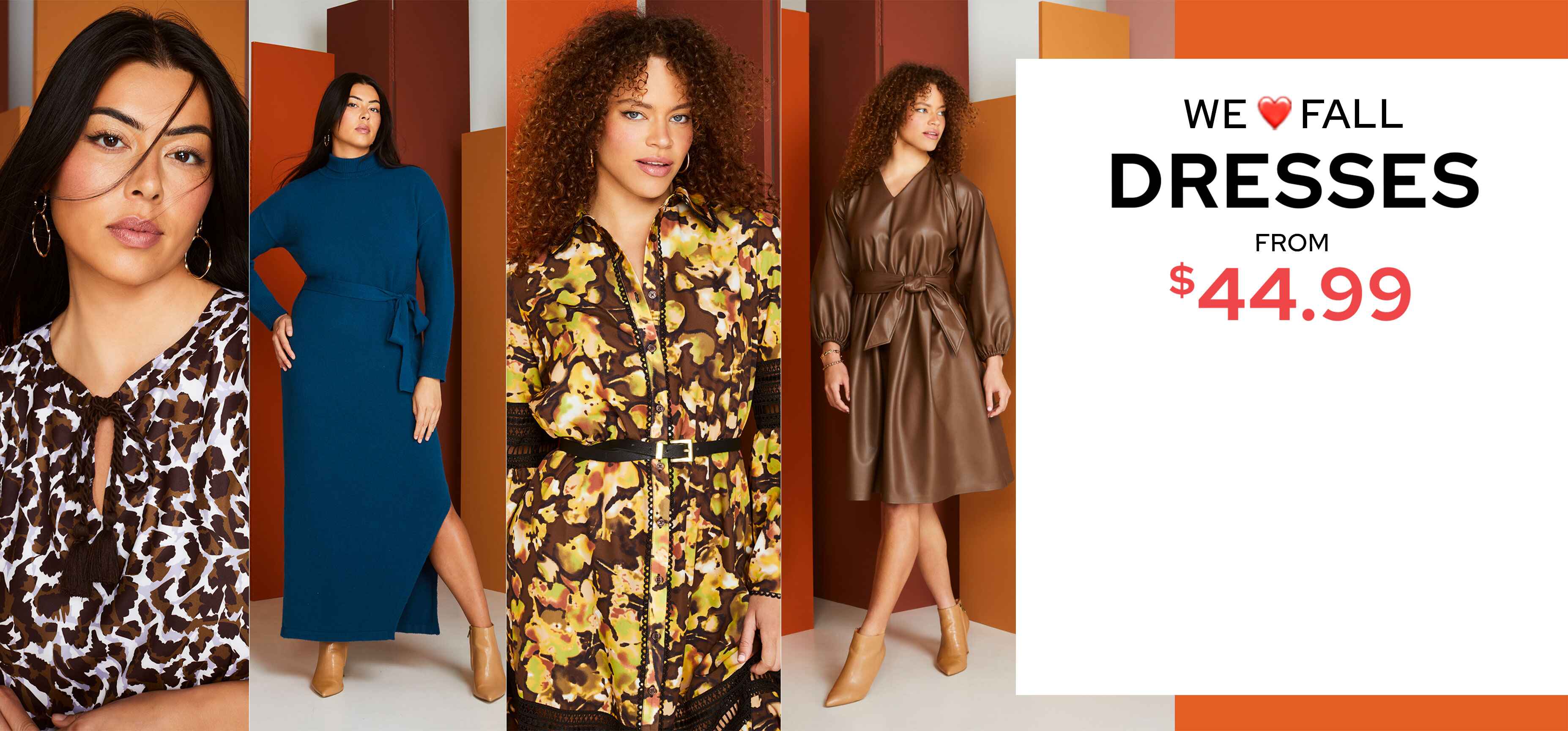 we love fall dresses from $44.99